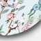 Designart - Chinoiserie With Birds and Peonies X - Traditional Metal Circle Wall Art